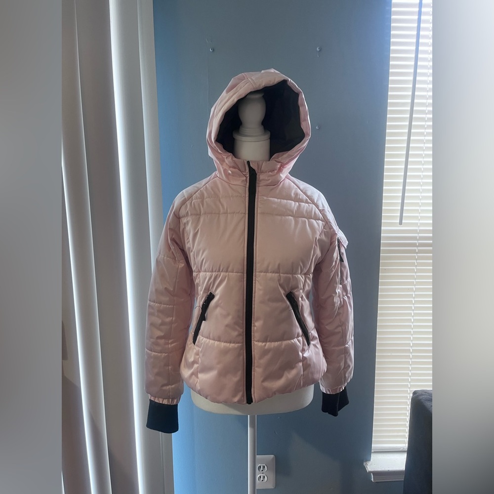 Baby Pink Kids Puff Coat